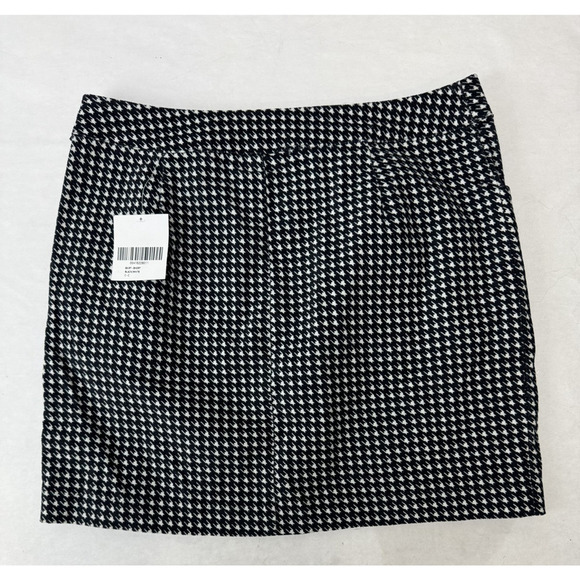 Twee Forever 21 Houndstooth Mini Skirt Black White Preppy Y2K Career Size XS - Picture 6 of 6